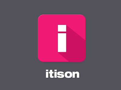 Itison icon android app button icon ios ipad iphone mobile phone pink sidebar ui