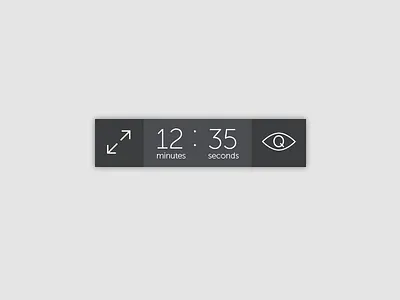 Flat button button clean clock flat time ui web app