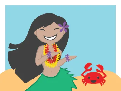 Hulagirl 2 girl hula
