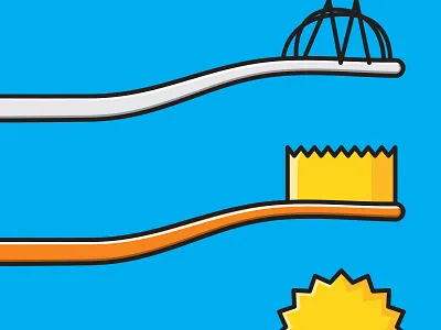 The Simpsodynes tee shirt the simpsons threadless toothbrush vector