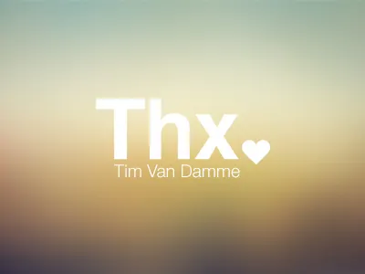 Thank You @maxvoltar background blur fab invite thanks