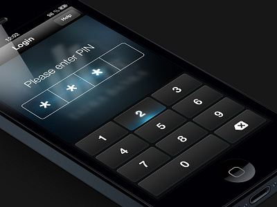Enter PIN buttons code glow iphone jjabrams keyboard numpad password pin