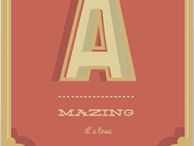 A-Mazing amazing etsy poster print typographic typography