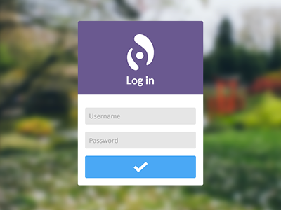 Login Form flat form login