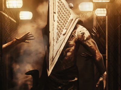 Pyramid head (Silent Hill) horror illustration