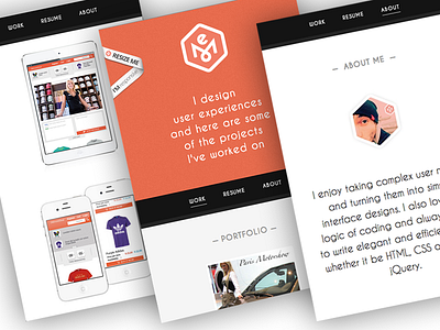 Portfolio Launch design flat launch mobile portfolio responsive tablet ui ux