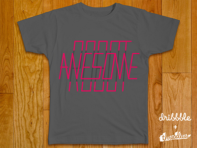 Awesome Robot T-Shirt branding contest design logo shirt threadless typography