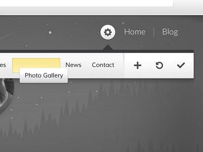 Navigation Settings barley content management drag n drop editor interface navigation ui