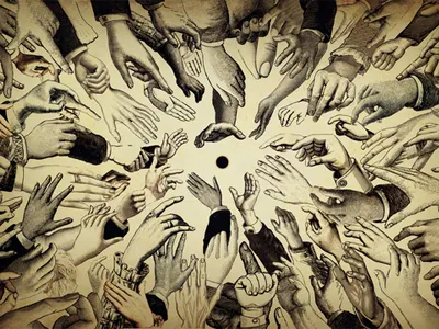 Humanity Hands conceptual consumerism hands humanity point take want worshiping