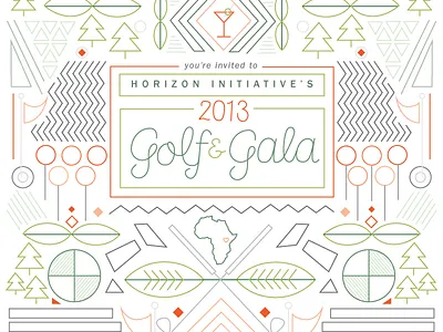 Firstshot gala golf nonprofit vector