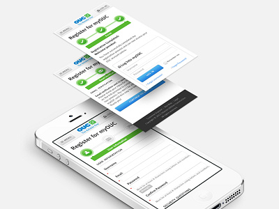 Mobile Registration form mobile pagination responsive ui ux