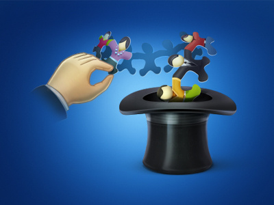 Hands hands hands indestudio illustration magic people