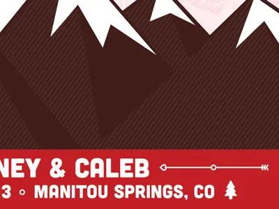 Save the Date Screenshot colorado illustration mountains save the date sun wedding