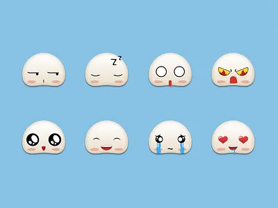 Emotion Icon Set cute danny emotion icon like love