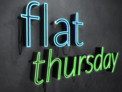 Flat thursday 3d atwork cinema 4d flat type