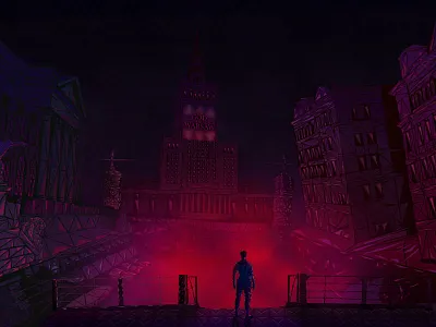 Flying City bioshock character contest dark games illustration triangles warsaw