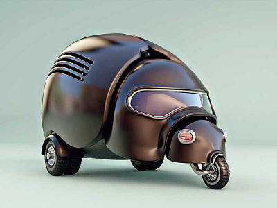 Bug-E 3d bug car