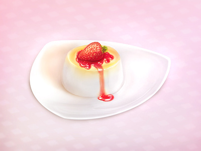 Panna cotta brainchild brainchild.pl dessert game icon icon designer panna cotta rafal urbanski rafał urbański sugar