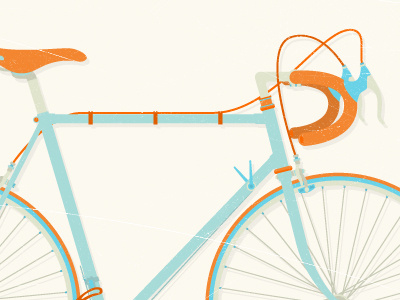 Vintage Road Bike bike hipster illustration road vector vintage wheels