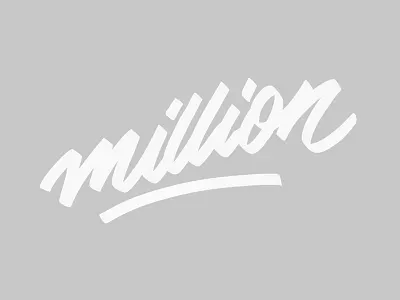 dolla dolla bill handlettering million script sketch stephencatapano