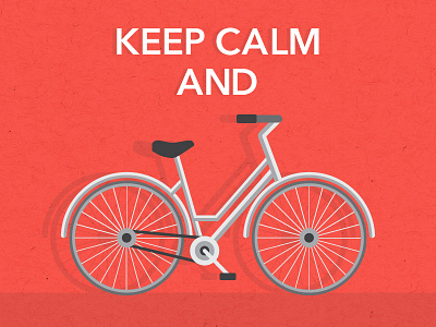 Keep Calm And Pedal On bike coral hipster keep calm pedal poster vintage wall