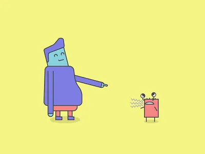 Not Scary At All characters illustration monster rounded strokes vector