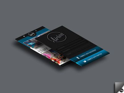 Airion App Concept app design graphic icons interface menu mobile phone type typography user