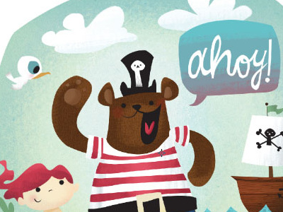 Pirrrrrate Bearrrrr ahoy bear childrensbooks illustration pirate skillshare