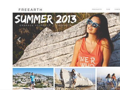 freearth shop clothing shop summer web web design