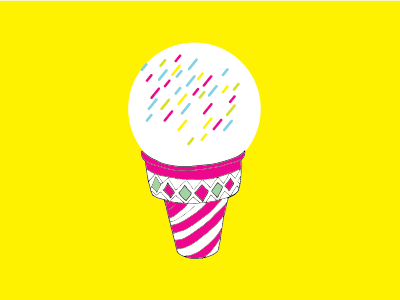 Happy Ice Cream! ice cream snow cone sprinkles