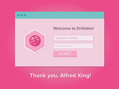 Thank You, Alfred! debut design flat interface ui