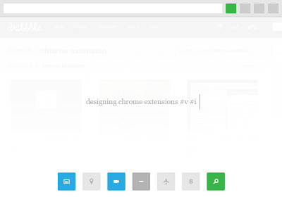 Searched (Chrome Extension) browser chrome concept distraction free search extension focus simple work in progress app