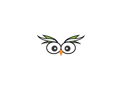 Owl Eyes best cute debut dribbble eyes green grey night orange owl owl eyes rebound