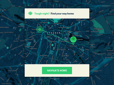 Location for night owls app clean location maps navigate night simple ui web