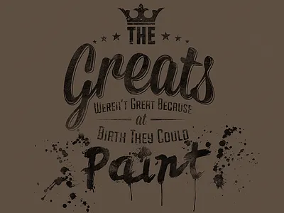 The Greats poster type typography