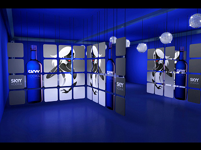 Exhibition design from Skyy Vodka architecture corporate creative exhibition design graphic design interior interior design skyy vodka