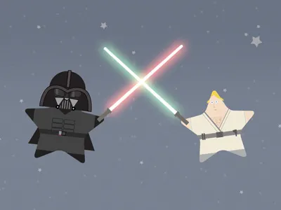 Star Wars darth vader illustration luke skywalker star wars stars