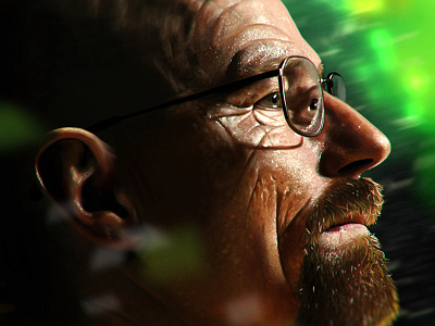 Say my name! breaking bad bryan cranston digital painting drawing heisenberg painting photorealism walter white