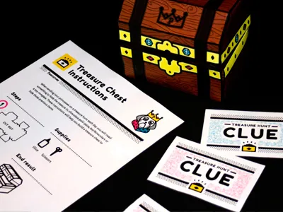 Paisley Pugmire Treasure Hunt Stuff babysitting camps clue cards papercraft pirate treasure