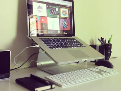 My Zone apple freelance home interior laptop macbook office simple workstation