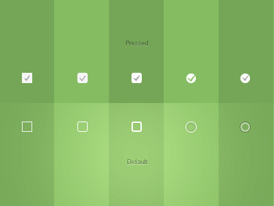 Tickbox Variations green linear minimal solid tick tickbox ticker ui variations