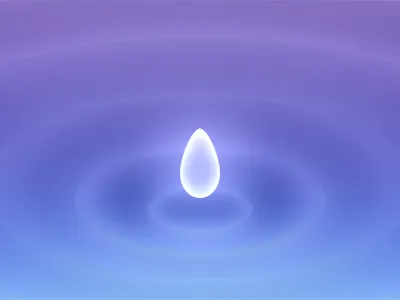 Thunderspace ~ Featured drop glow soft taptanium thunderspace water waves