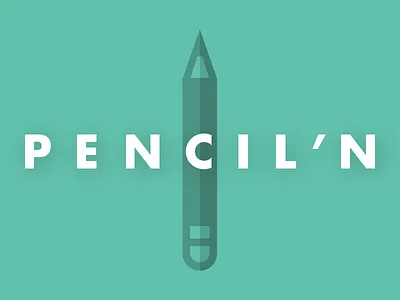 Pencil'n clean flat futura hot minimal pencil