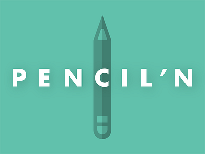 Pencil'n clean flat futura hot minimal pencil