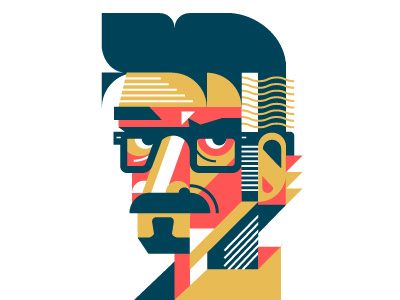 Maron illustration marc maron portrait vector wtf