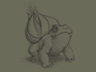 Bulbasaur Illustration/Painting character design cintiq digital painting illustration painting wacom