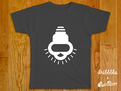 Brighten The Playoff T- Shirt dribbble gray logo t shirt threadless white wood