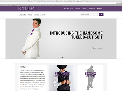 Fourteen ecommerce interface ui ux web design website