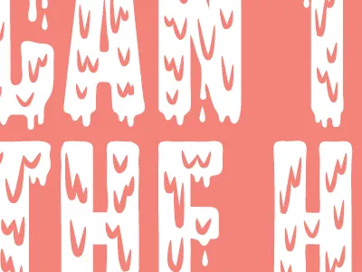 Let's get wavy. display type editorial illustration magazine typography