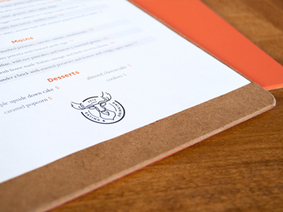 Collection Menu branding design identity